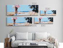 Windy Dunes, beach photography print, modern coastal decor, ocean breeze artwork, minimalist home decor, framed canvas print, boho style