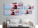 Reflection Water, Abstract Art, Minimalist Beach Art, Canvas Print, Soft Pastel Ocean Scene, Modern Home Decor, Coastal Living Aesthetic