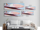 Surfboard Still Life, Beach Vibes, Ocean Lover, Coastal Wall Art, Canvas Print, Minimalist Decor, Bedroom Aesthetic, Summer Gift
