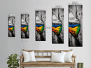 Nature Reflection, Wood and Water, Colorful Art, Canvas Print, Abstract Landscape, Rustic Wall Art, Modern Nature Painting, Office Decor
