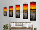 Sunset Fence, Fiery Sky, Bold Colors, Canvas Print, Western Landscape, Rustic Home Decor, Ranch Wall Art, Farmhouse Living Room