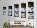 Mountain Lake, Blue Water, Canvas Print, Winter Landscape, Coastal Wall Decor, Rustic Home Art, Minimalist Nature Art, Office Wall Art
