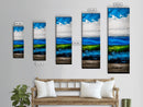 Minimalist Ocean Art, Coastal Wall Decor, Blue and Green Seascape, Modern Beach House Decor, Bedroom Wall Art, Framed Canvas Print