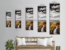Golden Fields, Rustic Landscape, Fall Wall Art, Country Home Decor, Large Canvas Print, Nature Inspired Art, Living Room Wall Art