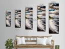 Coastal Shoreline, Blue and Green Art, Beach Wall Art, Ocean Canvas Print, Nautical Home Decor, Large Wall Art, Modern Living Room Art