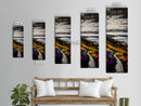 Coastal Path, Nature Landscape, Seaside Art, Framed Canvas Print, Ocean View Painting, Beach Wall Art, Blue Wall Art, Living Room Decor