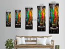 Abstract Expression, Colorful Art, Bold Palette, Framed Canvas Print, Modern Decor, Artistic Statement, Living Room Wall Art