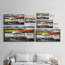 Abstract, Modern, Colorful, Framed Canvas Print, Contemporary Wall Art, Bold Geometric Painting, Living Room Decor, Office Artwork