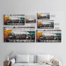 Abstract Art, Modern Minimalist, Black and White, Canvas Print, Bold Geometric, Office Wall Art, Contemporary Home Decor, Unique Design