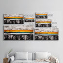Dramatic Sunset, Abstract Horizon, Vibrant Colorful Art, Bold Nature Wall Art, Southwest Painting, Large Statement Art, Canvas Print