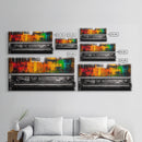 Piano Painting, Colorful Abstract, Music Lover Art, Canvas Print, Bold Wall Decor, Modern Art, Living Room Wall Art