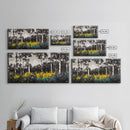 Forest Meadow, Wildflower Wall Art, Nature Canvas Print, Botanical Artwork, Rustic Home Decor, Fall Landscape, Living Room Wall Art
