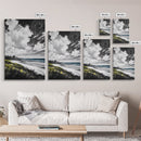Castle View, Dramatic Seascape Art, Coastal Landscape Print, Nautical Decor, Ocean Lover Gift, Framed Canvas Print, Travel Aesthetic