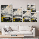 Rowboat Reflection, Rustic Lake Art, Black and White Boat Print, Tranquil Nature Scene, Living Room Wall Decor, Nautical Canvas Print
