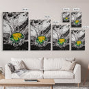 Abstract Fluid Art, Black and White Print, Modern Home Decor, Unique Swirl Art, Office Wall Art, Monochrome Aesthetic, Framed Canvas Print