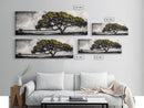 Majestic Tree, Black and White Landscape, Nature Art, Rustic Wall Decor, Framed Canvas Print, Living Room Art, Fall Inspired, Timeless Scene