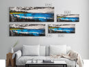 Serene Lake, Forest Reflection, Peaceful Nature, Framed Canvas Print, Tranquil Wall Art, Cabin Decor, Large Wall Hanging, Zen Art