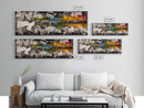 Colorful Rifle, Gun Art, Abstract Firearm Painting, Modern Wall Art, Man Cave Decor, Bold Art, Framed Canvas Print, Unique Gift