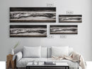 Monochrome, Ocean Waves, Black and White, Canvas Print, Dramatic Seascape, Modern Wall Art, Bedroom Decor, Large Wall Art, Minimalist Art