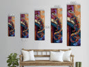 Gecko Art, Colorful Lizard, Desert Wall, Framed Canvas Print, vibrant reptile painting, boho wildlife wall decor, eclectic living room accent