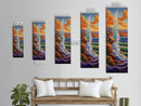 Ocean Wave, Cliff, Canvas Print, Dramatic Seaside Landscape Wall Art, Sunset Coastal Decor, Bold Nature Living Room Accent