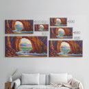 Archway Ocean, Rocks, Canvas Print, Coastal Decor, Beach House Landscape Art, Dramatic Seascape, Living Room Wall Art, Nature Painting