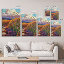 Autumn Prairie, Golden Fields, Windy Wheat, Nature Trail, Framed Canvas Print, Fall Wall Art, rustic farmhouse decor, cozy style