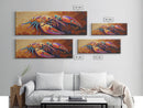 Lobster Art, Bold Seafood, Nautical Kitchen, Coastal Colors, Canvas Print, Dining Room Wall Art, Beach House Decor, Vibrant Sea Life Painting