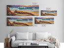 Ocean Shore Driftwood, Seaside Flower Art, Nature Landscape, Framed Canvas Print, Coastal Living Room or Beach House Wall Art