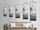 Marshland Trees, Coastal Wetlands, Serene Landscape, Peaceful Horizon, Framed Canvas Print, Office Wall Art, Minimalist Nature Art