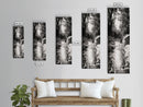 River Light Path, Black White Nature, Zen Landscape, Forest Photography, Canvas Print, Rustic Home Decor, Entryway Wall Art, Cabin Wall Art