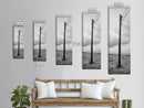 Utility Pole, Coastal Wires, Industrial Sky, Power Lines, Framed Canvas Print, Minimalist Photography, Loft Wall Art, Urban Decor