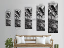 Windy Pines, Cliff Edge, Tree Silhouettes, Canvas Print, Moody Forest Photography, Rustic Cabin Wall Art, Autumn Living Room Decor