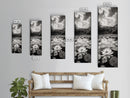 Water Lily Pond, Serene Botanical Art, Peaceful Garden Wall Decor, Zen Nature Print, Spa or Bedroom Accent, Framed Canvas Print