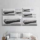 Driftwood, Calm Water, Nature Stillness, Natural Element Art, Framed Canvas Print, Zen Bathroom Wall Art, Minimalist Decor