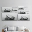 Iceberg Art, Arctic Calm, Winter Minimalism, Ocean Glacier Scene, Framed Canvas Print, Modern Wall Art, Minimalist Bedroom Decor