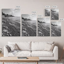 Pebble Beach, Tranquil Coastline, Coastal Stones, Sunrise Shore, Canvas Print, Bathroom Wall Art, Ocean Photography, Beach House Decor