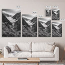 Foggy Mountain Valley, Nature Escape, Serene Wall Art, Framed Canvas Print, Adventure Photography, Cabin Autumn Decor