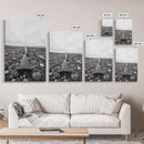 Rifle on Pebbles, Rustic Coastal, Survivalist Aesthetic, Canvas Print, Cabin Wall Art, Masculine Decor, Nature Minimalist Style