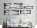 Ocean Swing View, Serene Seascape Art, Minimalist Beach Wall Decor, Framed Canvas Print, Bedroom Art, Calm Coastal Photography
