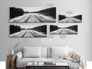 River Wake, Forest Waters, Lake Escape, Framed Canvas Print, Nature Photography, Minimalist Wall Art, Modern Cabin Decor