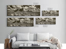 Desert Plateau, Cloudscape Drama, Western Landscape, Large Wall Art, Canvas Print, Rustic Home Decor, Minimalist Nature Art, Office Wall Decor