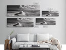 Beach Hat Scene, Coastal Escape, Sunny Seaside Moment, Framed Canvas Print, Modern Boho Bedroom Art, Summer Inspired Wall Decor