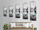 Iceberg, Glacier Reflection, Arctic Landscape, Serene Water, Framed Canvas Print, Minimalist Wall Art, Bathroom or Bedroom Photography
