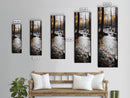 Forest Stream, Autumn Woods, Nature Serenity, Framed Canvas Print, Tranquil Fall Wall Art, Hallway Decor, Rustic Cabin Style Woodland Art