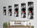 Bold Black Ship, Ocean Storm Photography, Nautical Adventure Decor, Canvas Print, Modern Coastal Wall Art, Moody Living Room Art