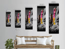 Cliff Dwelling Art, Ancient Ruins Style, Colorful Boho Home Decor, Framed Canvas Print, Southwestern Living Room Wall Art, Hallway Wall Art