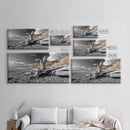 Coastal Driftwood, Beach Scene, Natural Texture, Modern Rustic, Framed Canvas Print, Neutral Tones, Office Wall Art, Coastal Vibe Decor