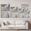 Volleyball Court, Sand and Net, Coastal Play, Framed Canvas Print, Sports Wall Art, Teen Room Decor, Summer Athletic Beach Vibes