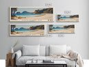 Adventure Bay, Australia Watercolor Beach Print, Vacation Gift, Australia Wall Art, Framed Canvas Print, Framed Beach Painting